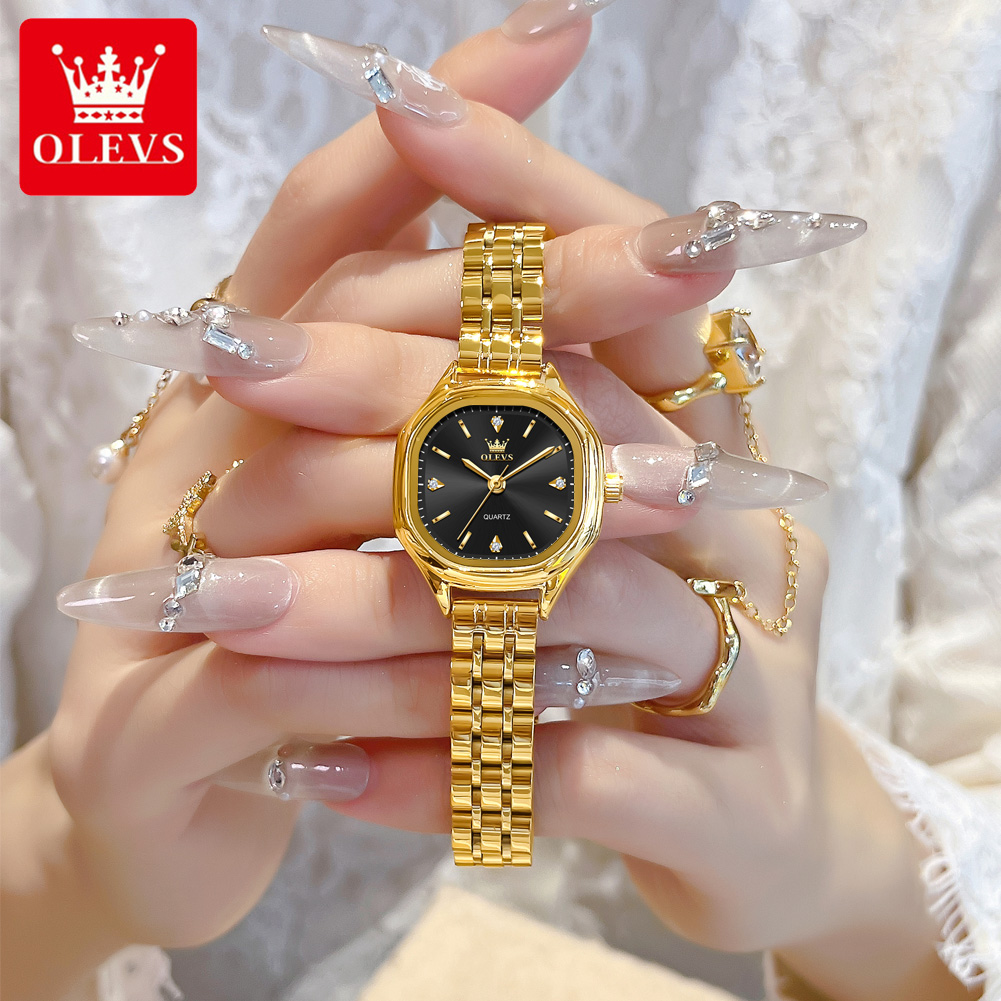 Men Fashion Elegant - นาฬิกา OLEVS 5888 สำหรับสุภาพสตรี สีทอง ของแท้