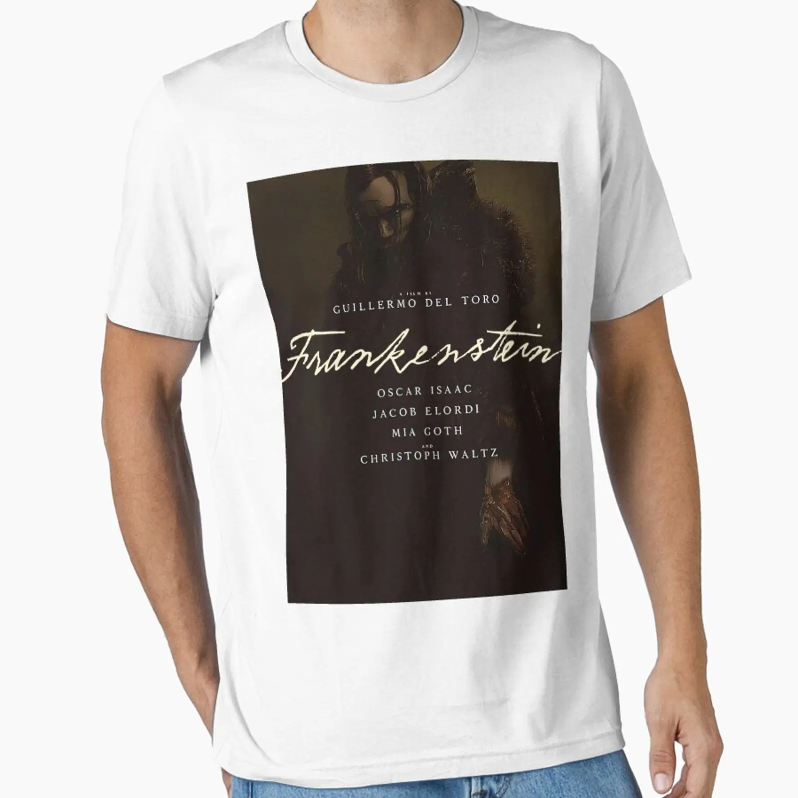 Men'S Fashion Essentials 2025 - เสื้อยืดแฟรงเกนสไตน์ 2025 เอสเซนเชียล วินเทจ ลุคสบายๆ สตรีทแวร์