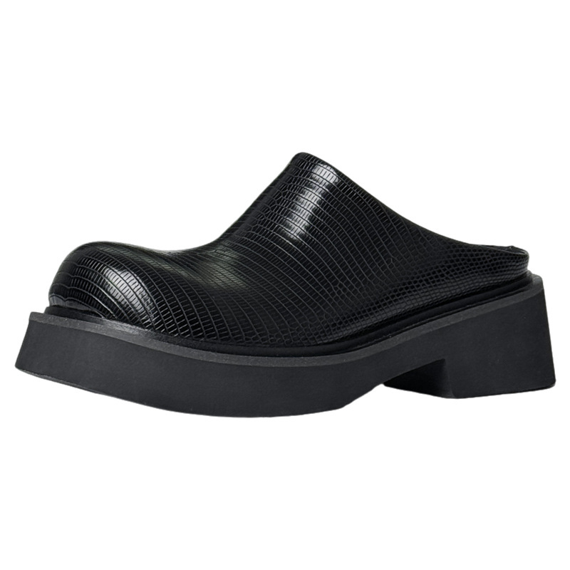 Men Fashion Elegant - รองเท้าแตะแฟชั่นผู้ชายสูง 6 ซม. หนังแท้สุดหรู รุ่นใหม่ประจำฤดูร้อนปี 2026