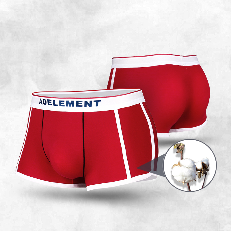 Men'S Fashion Underwear Brands - แฟชั่นแบรนด์ชายชุดชั้นในชายนักมวยกางเกงขาสั้นผ้าฝ้ายแต่ละกางเกงชายBreathable SAO Trend Boxerกางเกงขาสั้นหัว