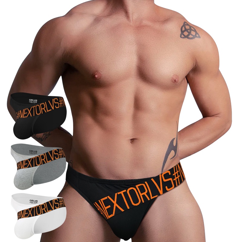 Men'S Fashion Underwear Brands - กางเกงชั้นในชายแฟชั่นใหม่ลายพิมพ์แบรนด์ ORLVS กางเกงขาสั้นลำลองผ้าฝ้าย กางเกงชั้นในเซ็กซี่ รุ่น OR698