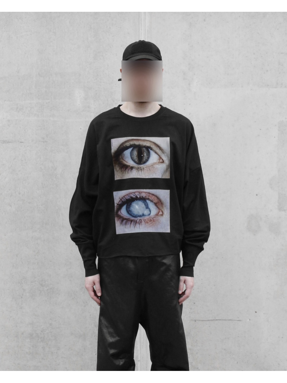 Men'S Fashion And Style - เสื้อท็อปอเนกประสงค์แขนยาวพิมพ์ลายตาคู่สไตล์ดาร์กกอธิคสมจริง ปี 2026 แฟชั่นแนวพังก์สตรีทเทรนด์ Y2K สไตล์ดีแคดเอนท์