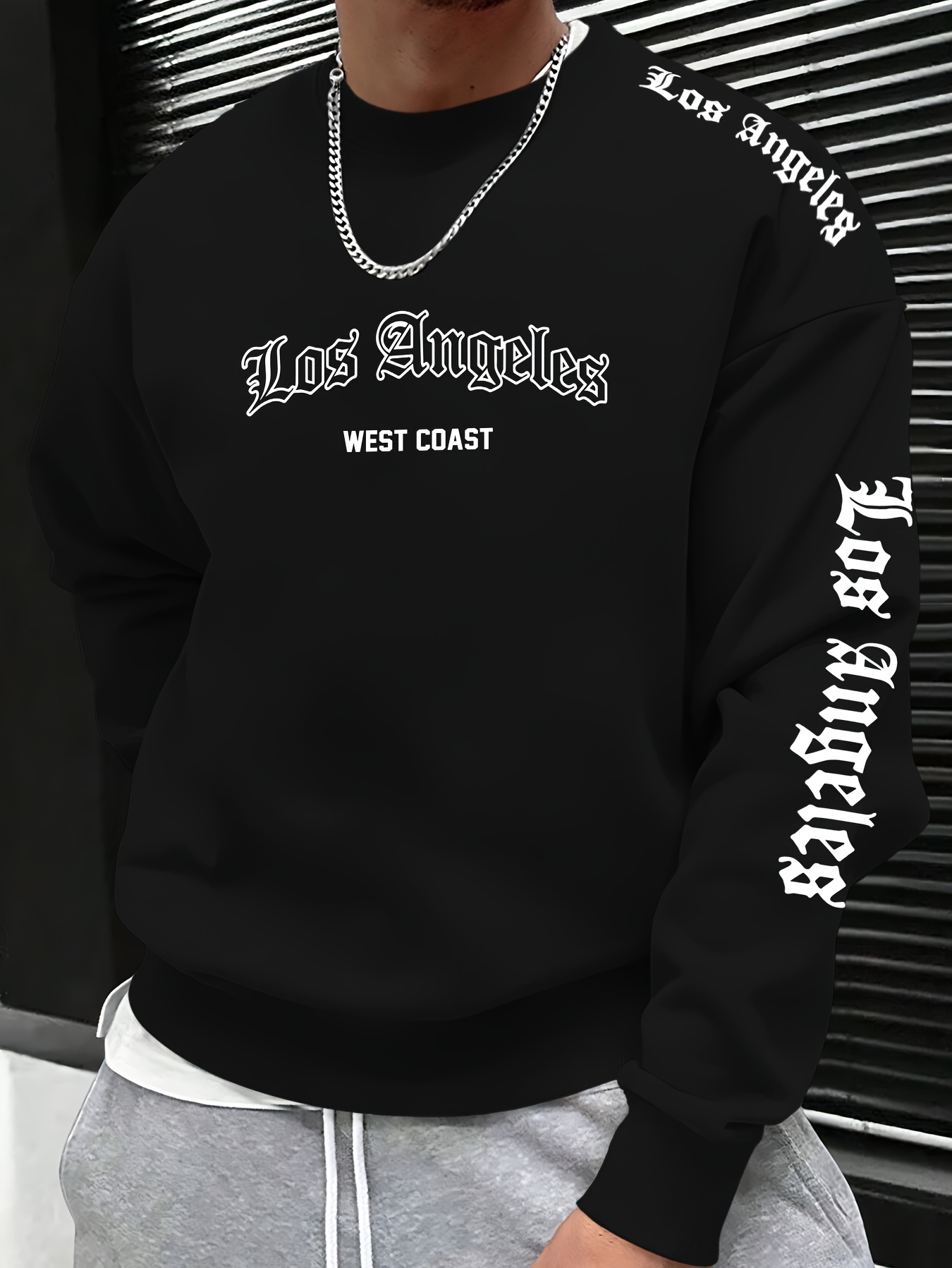 Men'S Tops Fashion - เสื้อสเวตเตอร์คอกลมพิมพ์ลายตัวอักษรสำหรับผู้ชาย ฤดูใบไม้ร่วง/ฤดูหนาว 2026 - สวมใส่สบาย นุ่มสบาย