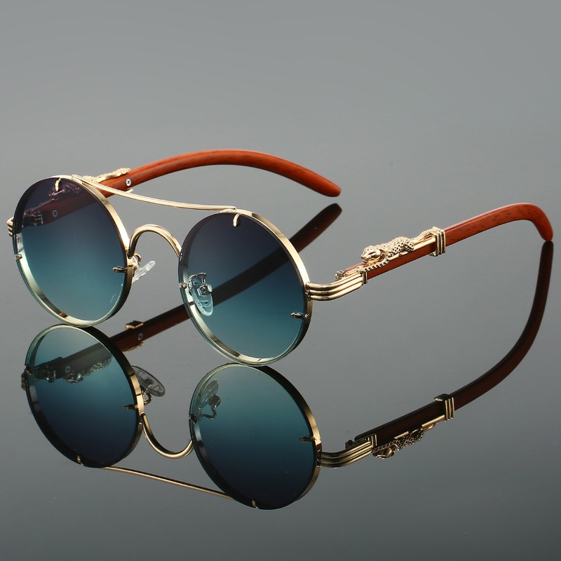 Men'S Fashion Round Glasses - แว่นกันแดดทรงกลมยอดนิยม แฟชั่นผู้ชาย ดับเบิ้ลบริดจ์ หลายสี แว่นตาผู้หญิง ทรงเรโทร