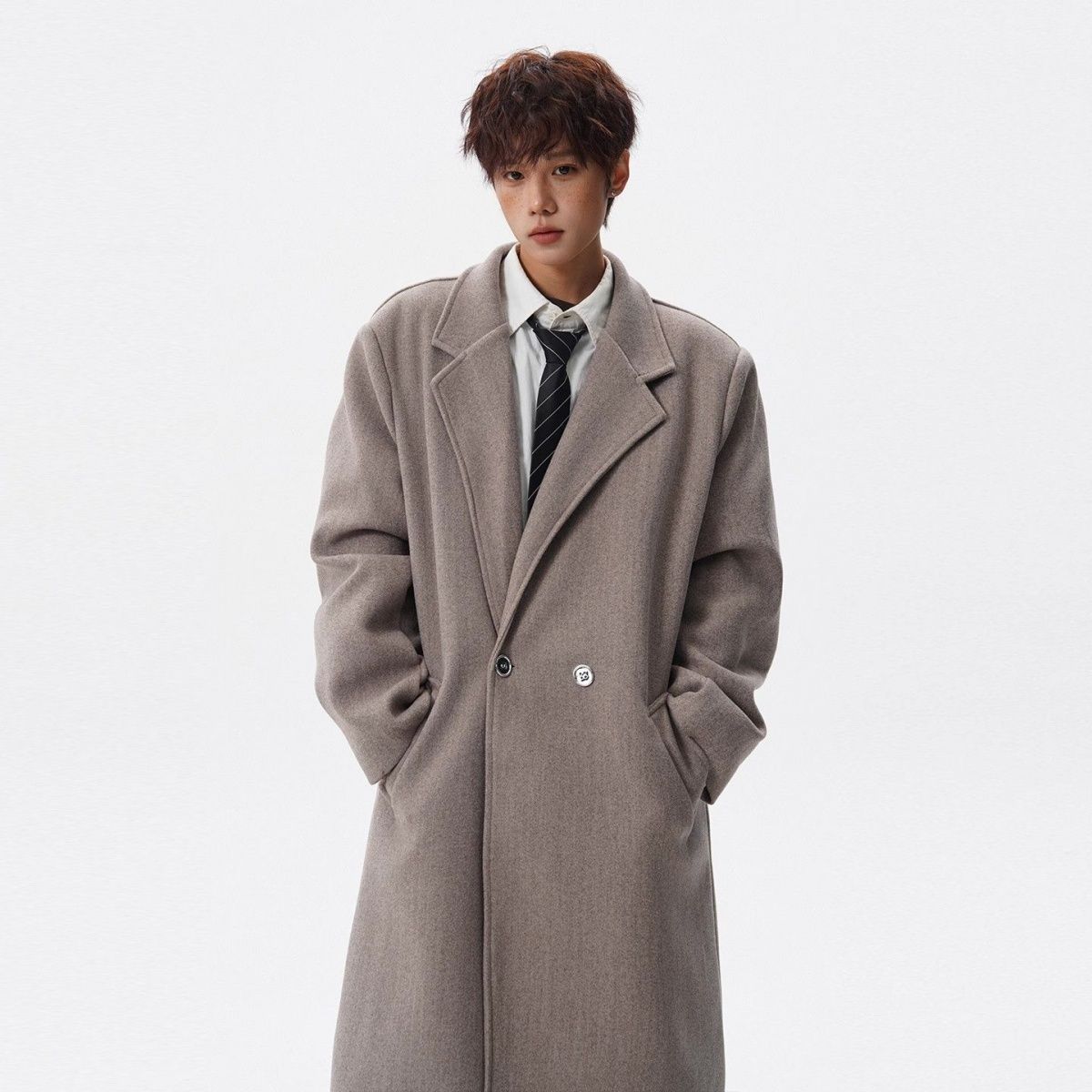 Men'S Fashion Reviews - เสื้อโค้ทผสมขนสัตว์ รีวิวจากเกาหลี เสื้อผ้าผู้ชายหลายแบบ สีแดงเบอร์รี่ สีแดงเข้ม สีแดงสด