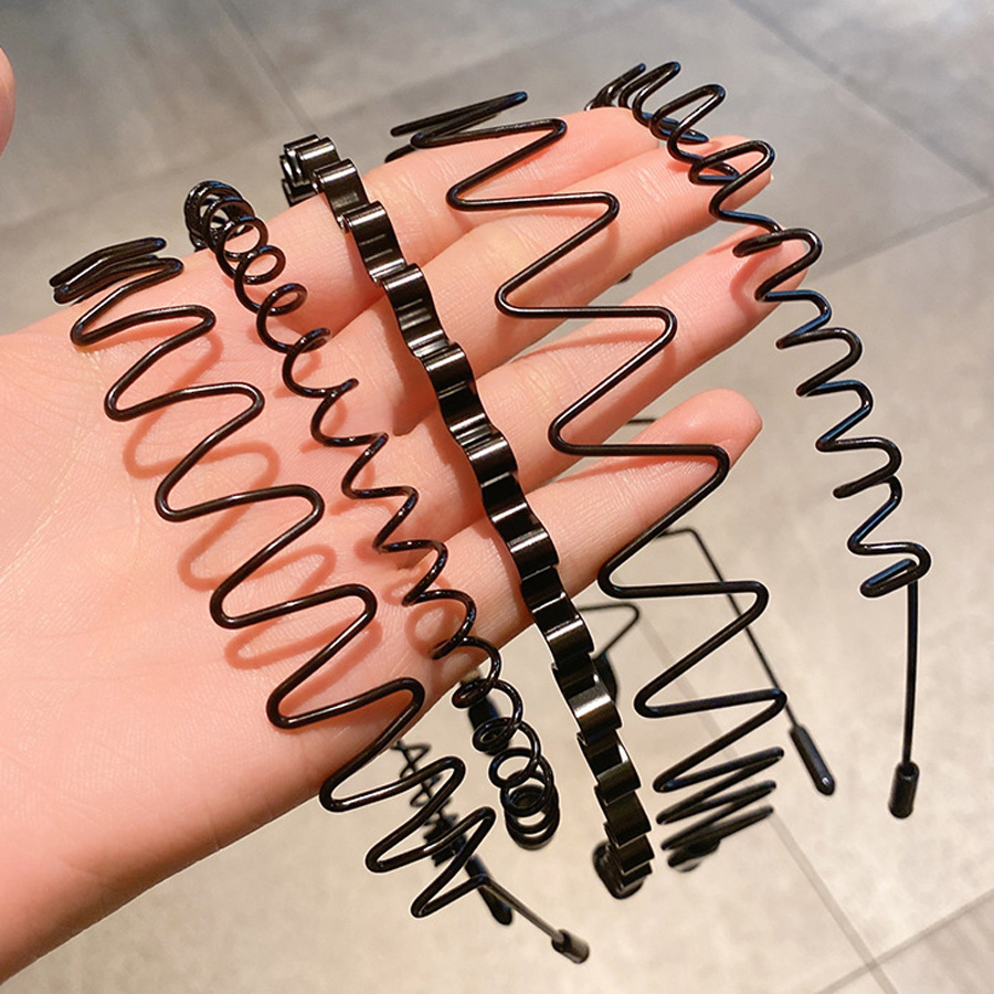 Men Fashion Hair Style - 2-5 ชิ้นหยัก Hairband ฤดูใบไม้ผลิผม Hoop สําหรับผู้ชายผู้หญิงแฟชั่น