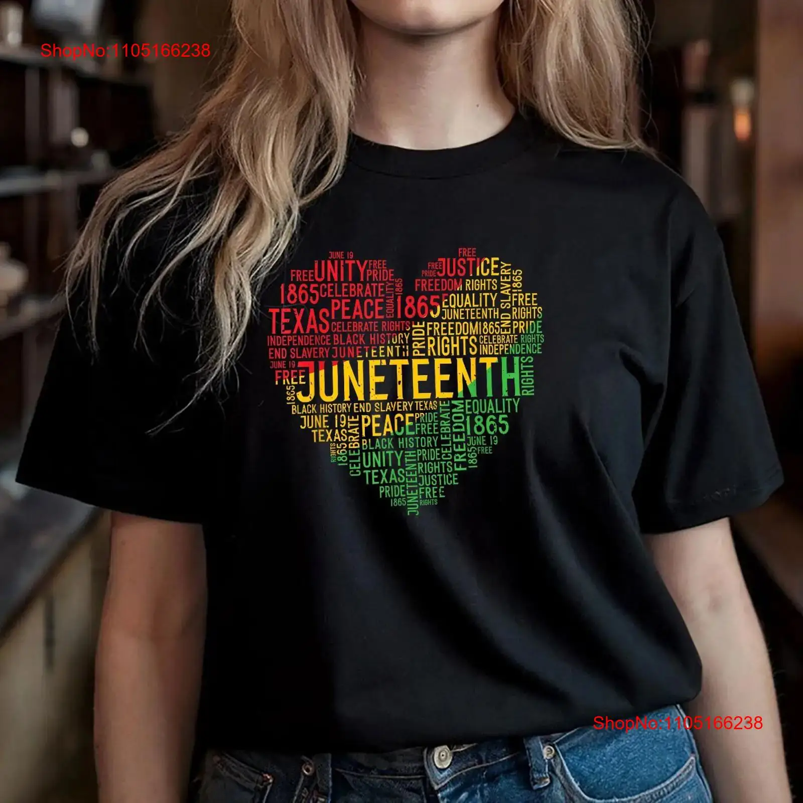 Men'S Fashion History - เสื้อยืดลาย Juneteenth สีดำ ประวัติศาสตร์คนผิวดำ ความอิสระ วินเทจ