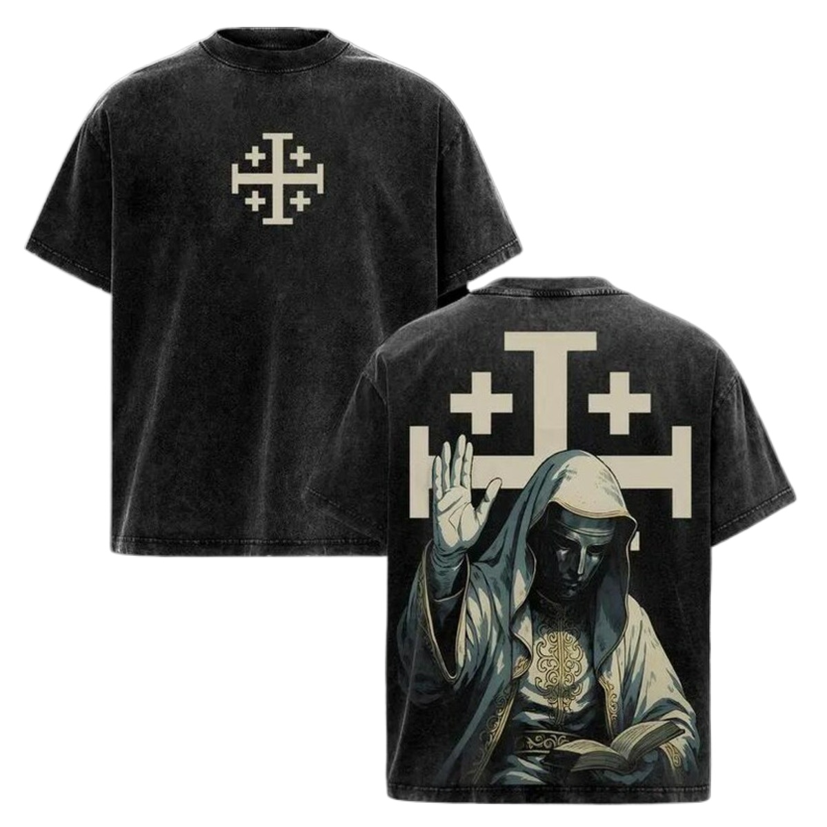 Men'S Fashion History - เสื้อยืดลายกราฟิกวินเทจ Baldwin IV Crusader Leader Reborn