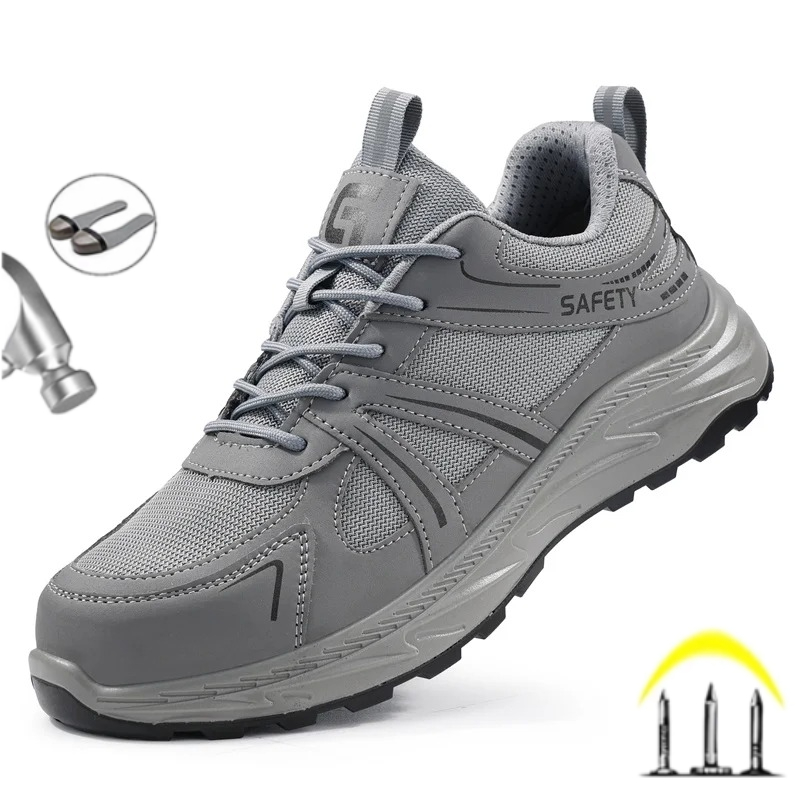 Mens Fashion Autumn 2025 - ล่าสุด 2025 แฟชั่นผู้ชายทํางานรองเท้าเพื่อความปลอดภัยทําลาย Anti SLIP สวมใส่ป้องกันแรงงานรองเท้าก่อสร้างรองเท้า