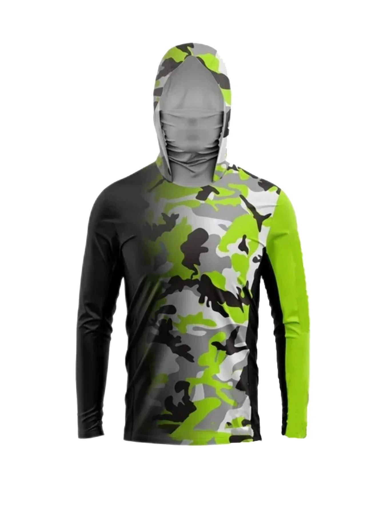 Men'S Tops Fashion - เสื้อยืดแขนยาวผู้ชายสไตล์ใหม่ฤดูร้อน 2026 ลายพิมพ์ลายพราง 3 มิติ ลำลอง