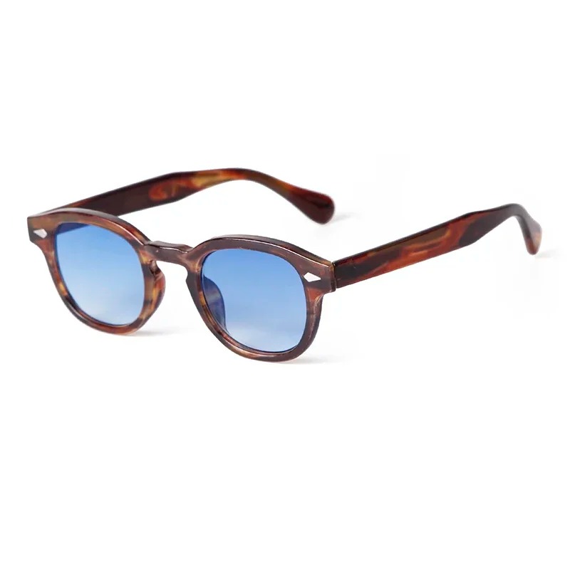 แฟชั่นแว่นกันแดดทรงกลมสีฟ้าใสผ - Men'S Fashion Round Glasses บทวิจารณ์และราคา