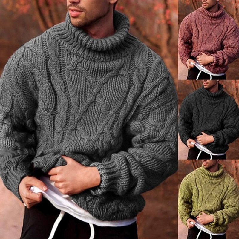 เสื้อสเวตเตอร์ผู้ชายคอสูงลายดอ - Mens Fashion Mullet บทวิจารณ์และราคา