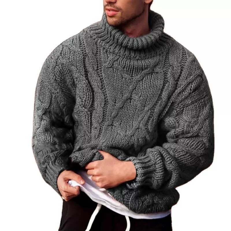 เสื้อสเวตเตอร์ผู้ชายคอสูงลายดอ - Mens Fashion Mullet บทวิจารณ์และราคา