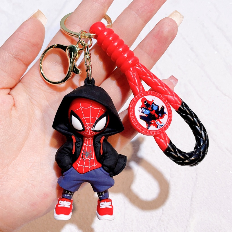 พวงกุญแจซิลิโคนการ์ตูนสไปเดอร์ - Men Fashion Key บทวิจารณ์และราคา