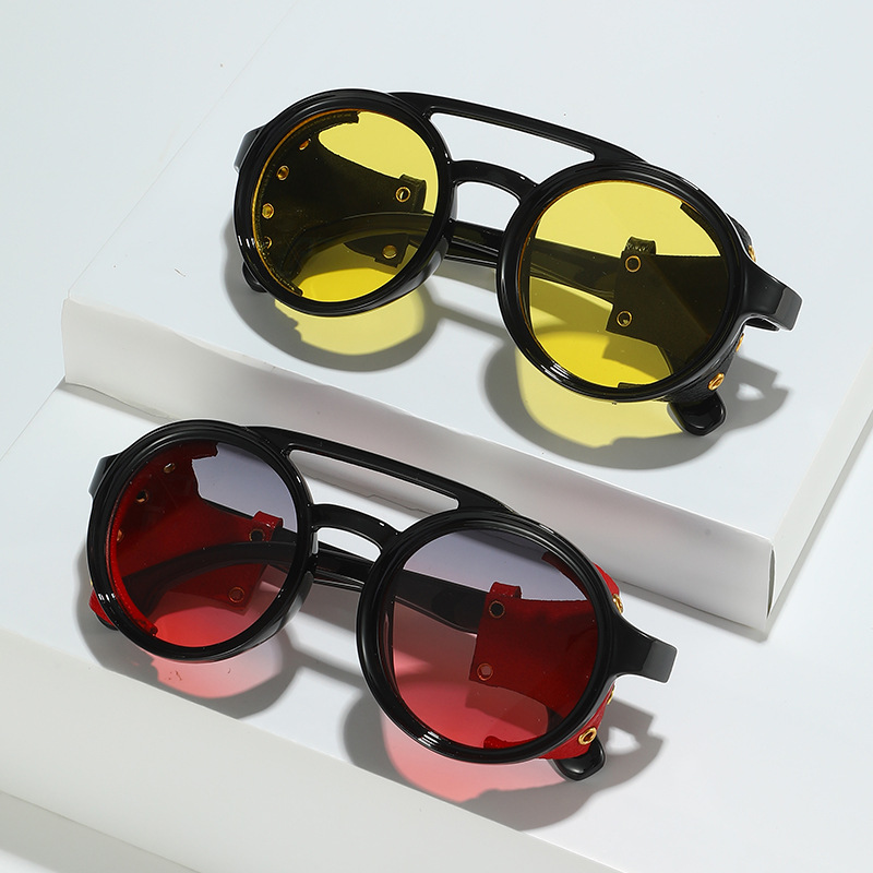 แว่นกันแดดป้องกันรังสียูวีสไตล - Men'S Fashion Round Glasses บทวิจารณ์และราคา