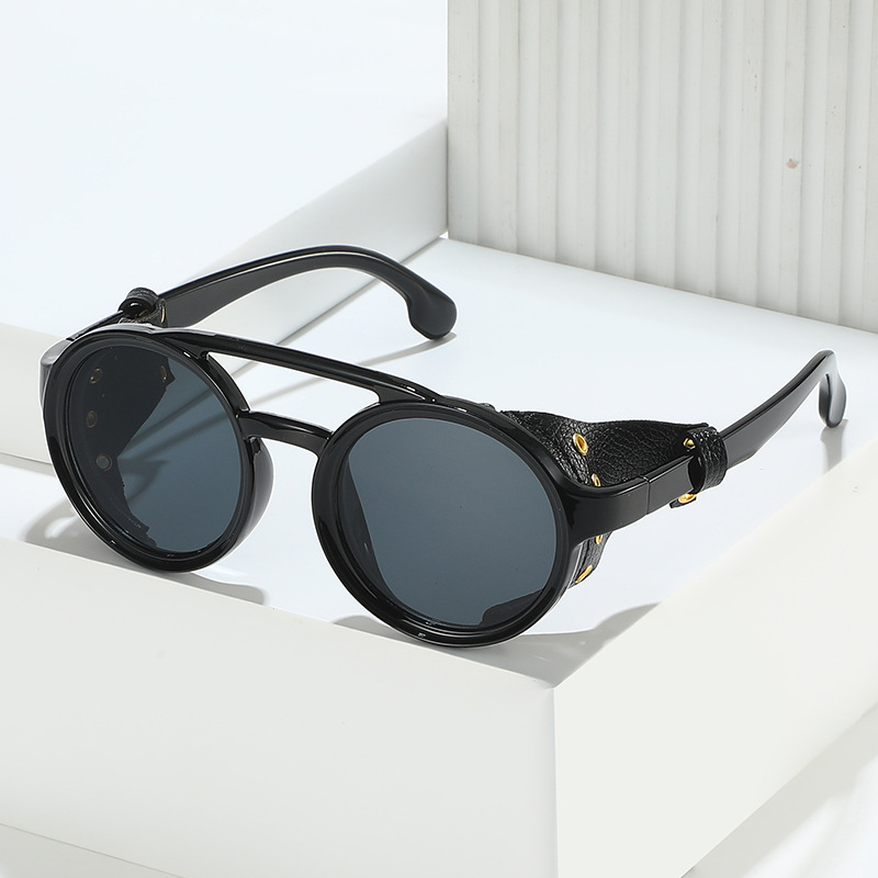 แว่นกันแดดป้องกันรังสียูวีสไตล - Men'S Fashion Round Glasses บทวิจารณ์และราคา