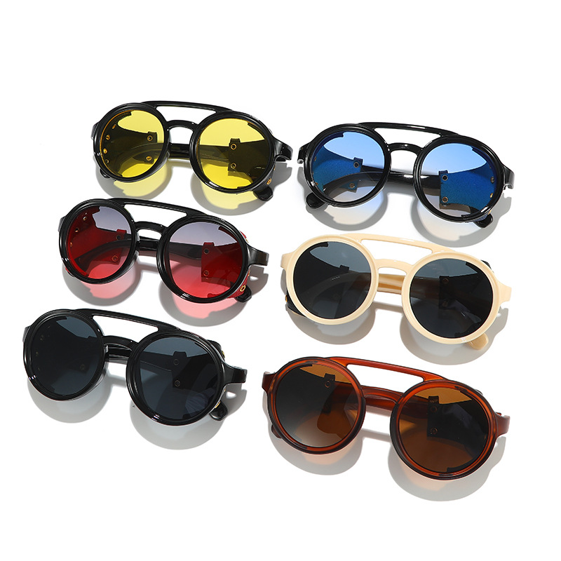แว่นกันแดดป้องกันรังสียูวีสไตล - Men'S Fashion Round Glasses บทวิจารณ์และราคา