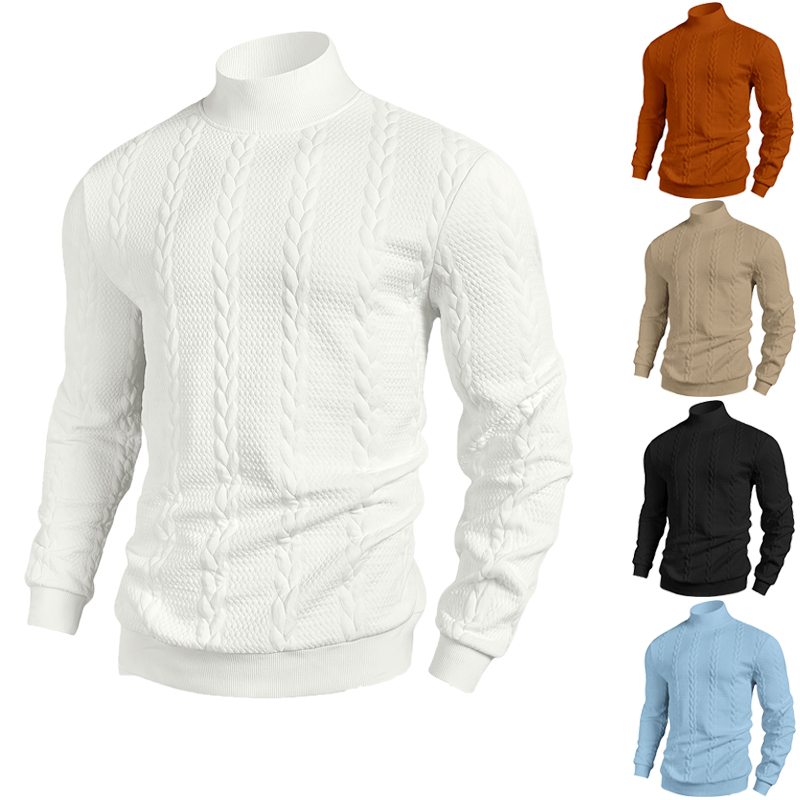 เสื้อสเวตเตอร์คอสูงลำลองลายแจ็ - Mens Fashion Mullet บทวิจารณ์และราคา