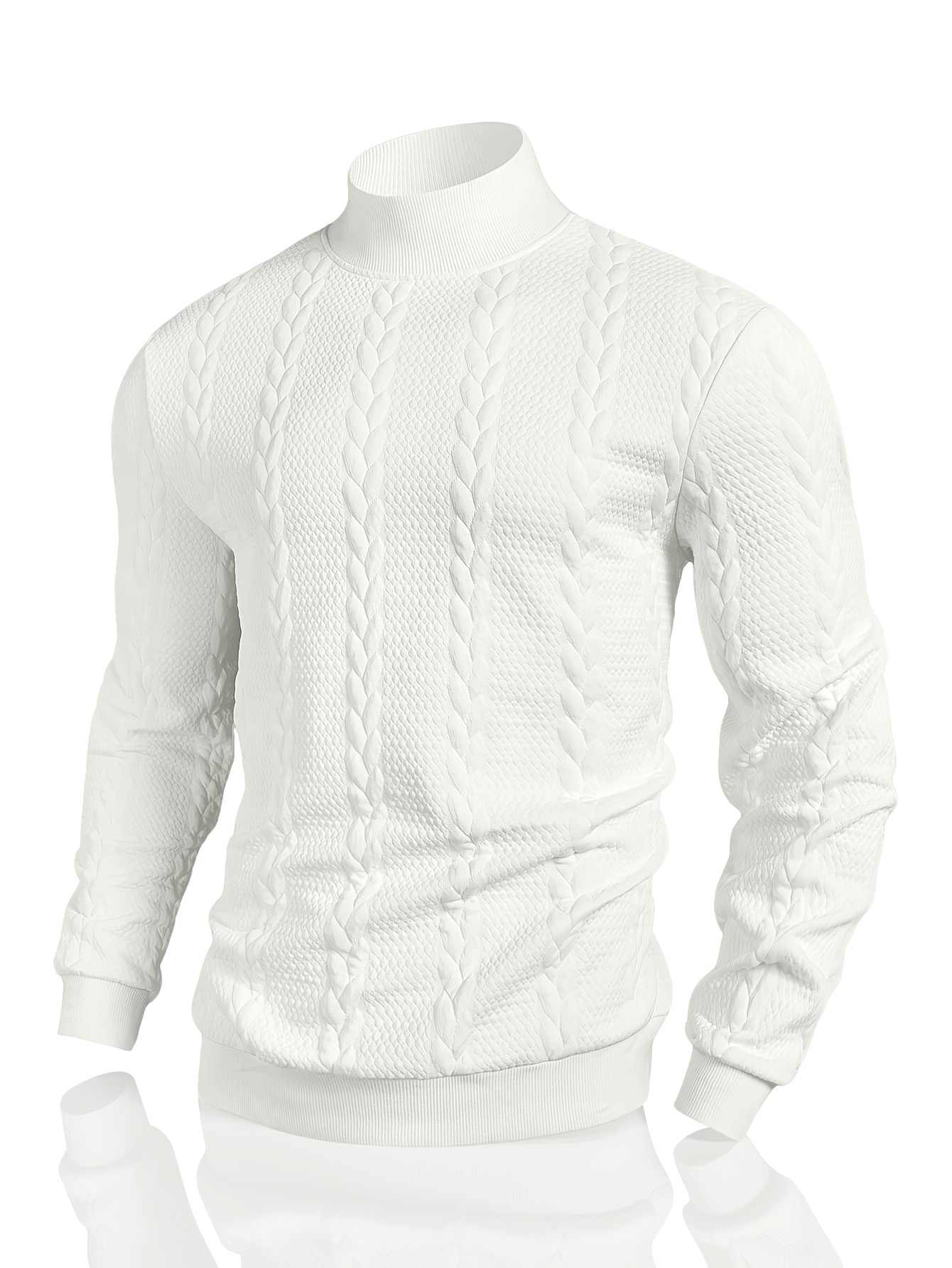 เสื้อสเวตเตอร์คอสูงลำลองลายแจ็ - Mens Fashion Mullet บทวิจารณ์และราคา