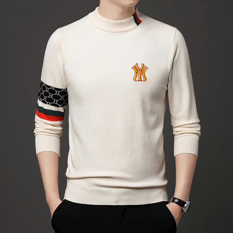 เสื้อสเวตเตอร์ถักแบบสวมหัวคอกล - Mens Fashion Mullet บทวิจารณ์และราคา