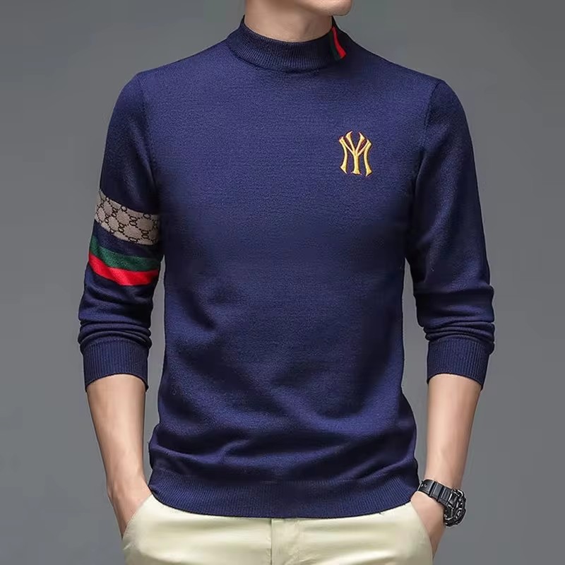 เสื้อสเวตเตอร์ถักแบบสวมหัวคอกล - Mens Fashion Mullet บทวิจารณ์และราคา