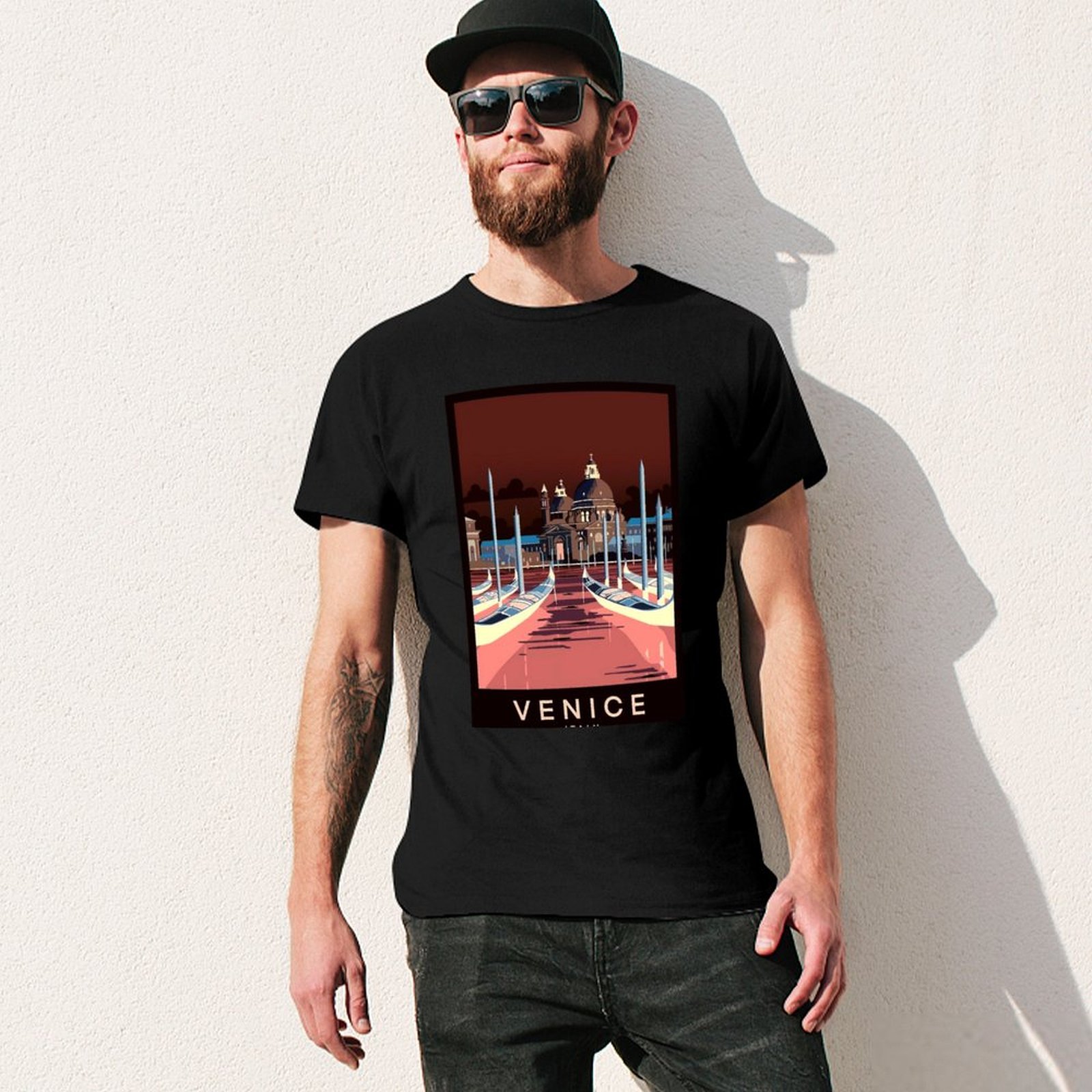 เวนิส อิตาลี: เสื้อยืดพิมพ์ลาย - Men'S Fashion Venice Italy บทวิจารณ์และราคา