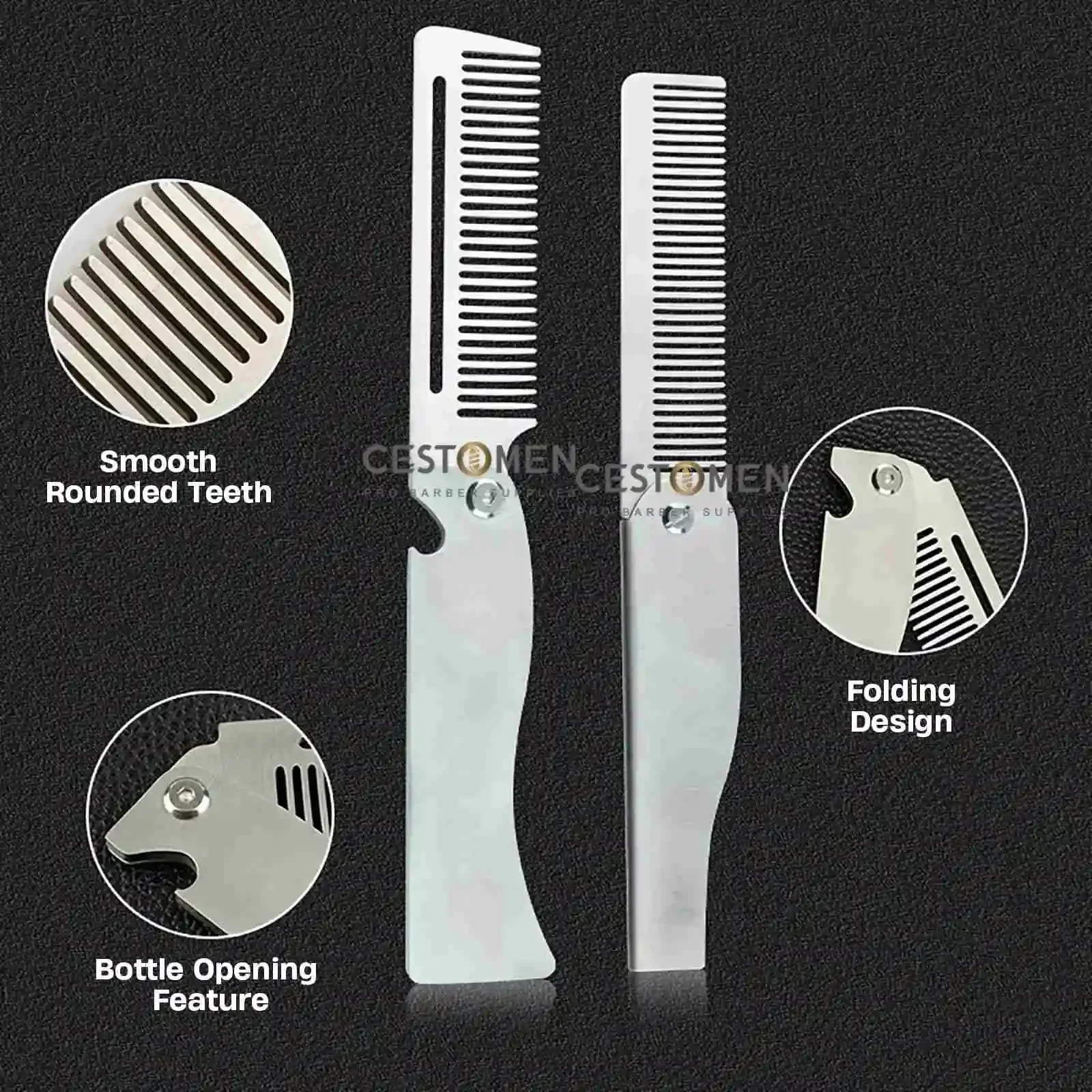 ใหม่ประเภท 1/2PCS แบบพกพาหวีเห - Men Fashion Hair Style บทวิจารณ์และราคา
