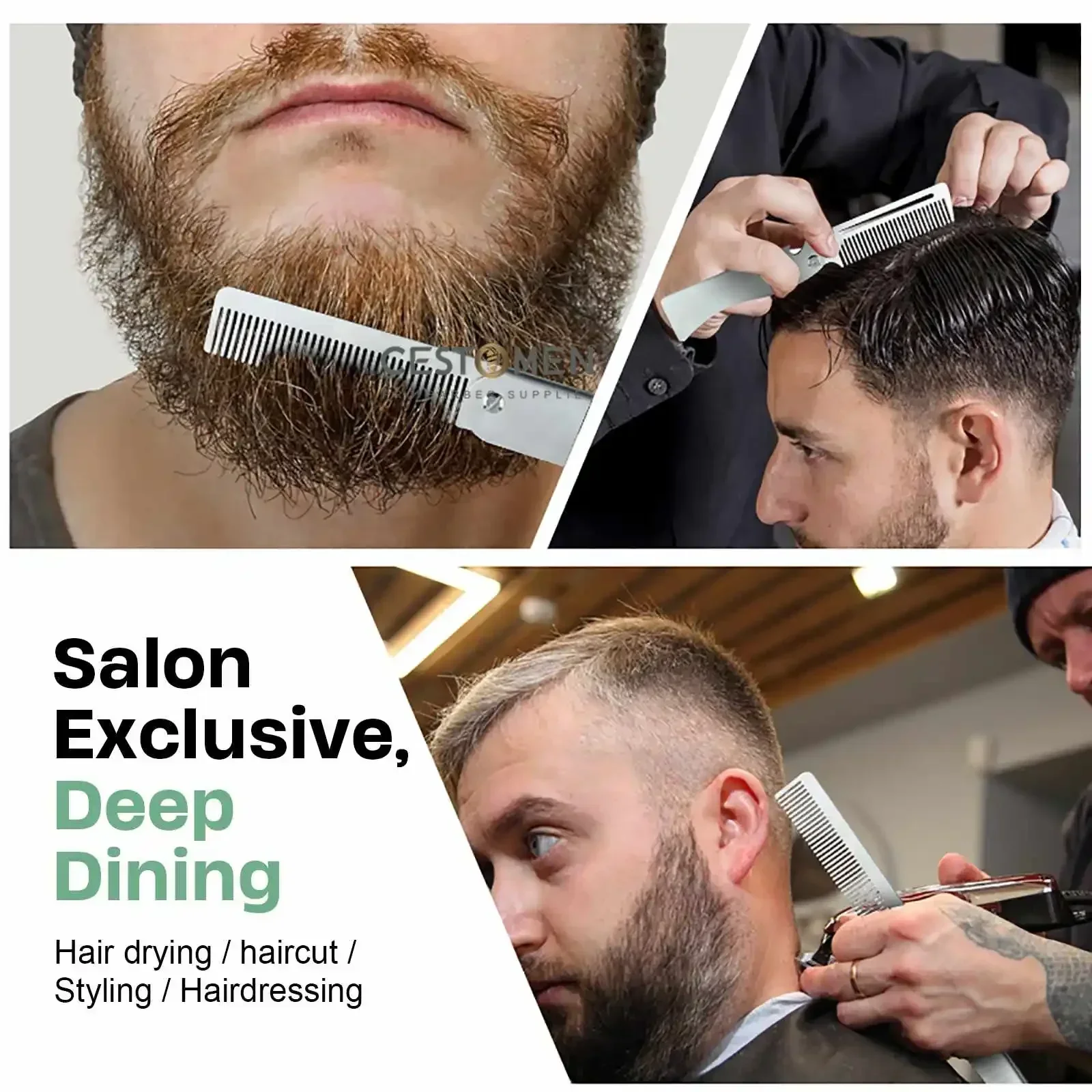 ใหม่ประเภท 1/2PCS แบบพกพาหวีเห - Men Fashion Hair Style บทวิจารณ์และราคา