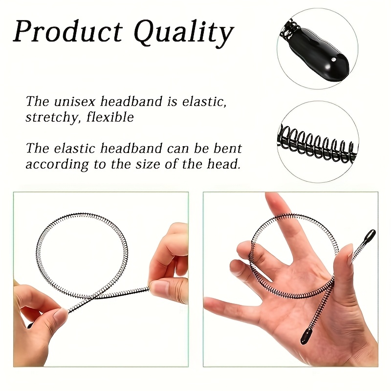 6 ชิ้น ที่คาดผมแฟชั่นสีดำลายคล - Men Fashion Hair Style บทวิจารณ์และราคา