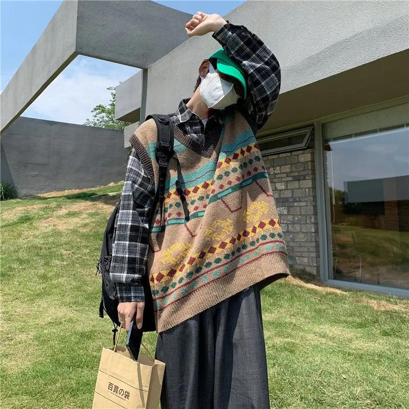 เสื้อกั๊กแฟชั่นเกาหลีเสื้อถักส - Men'S Fashion Reviews บทวิจารณ์และราคา
