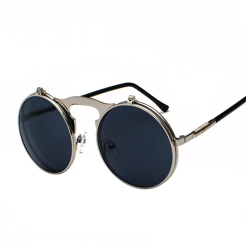 เรโทรสตีมพังค์แว่นกันแดดทรงกลม - Men'S Fashion Round Glasses บทวิจารณ์และราคา