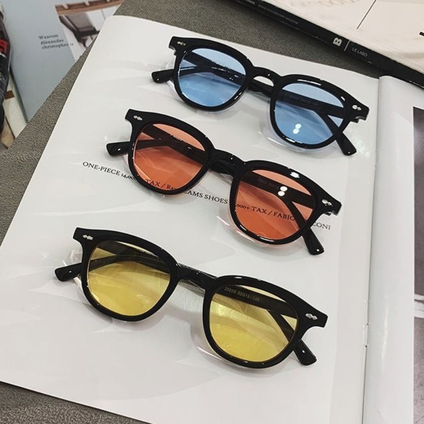 แว่นกันแดดทรงกลมเล็กแบบใหม่สำห - Men'S Fashion Round Glasses บทวิจารณ์และราคา