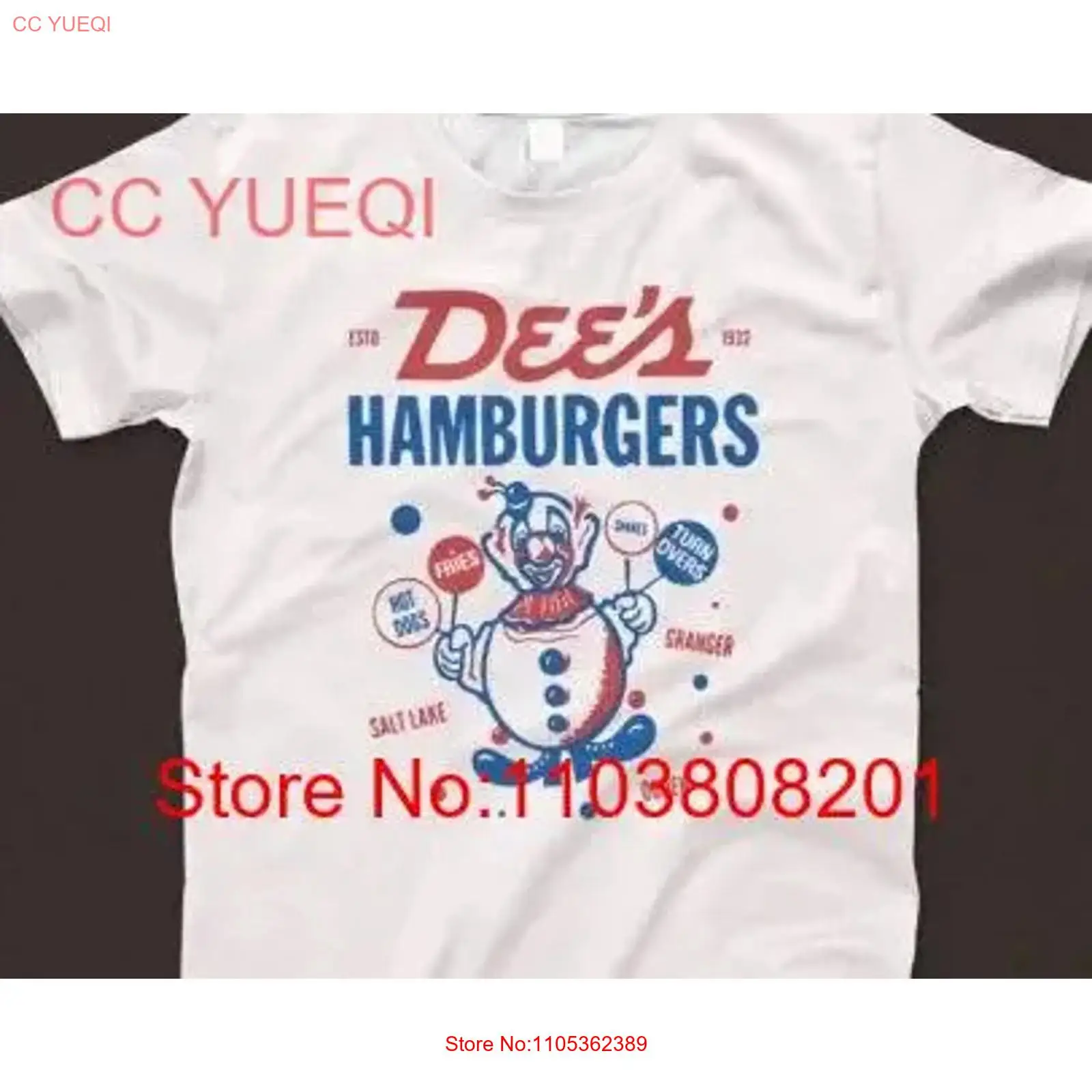 เสื้อยืด Dee's Hamburgers 1026 - Men'S Fashion Hamburg บทวิจารณ์และราคา
