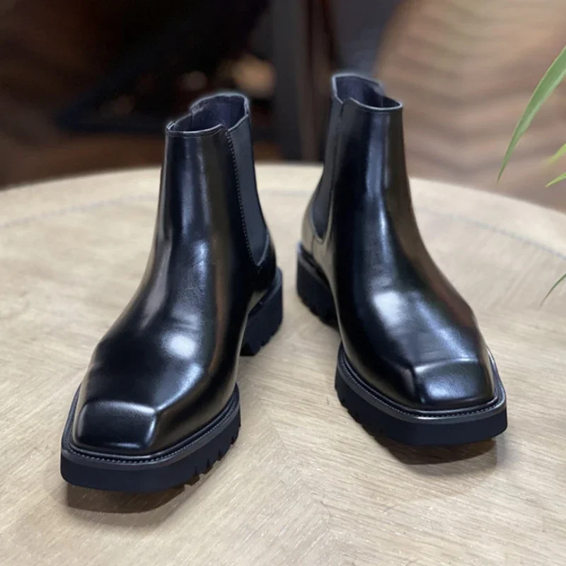 รองเท้าบูทหนังแท้ผู้ชาย ดีไซน์ - Men Fashion Elegant บทวิจารณ์และราคา