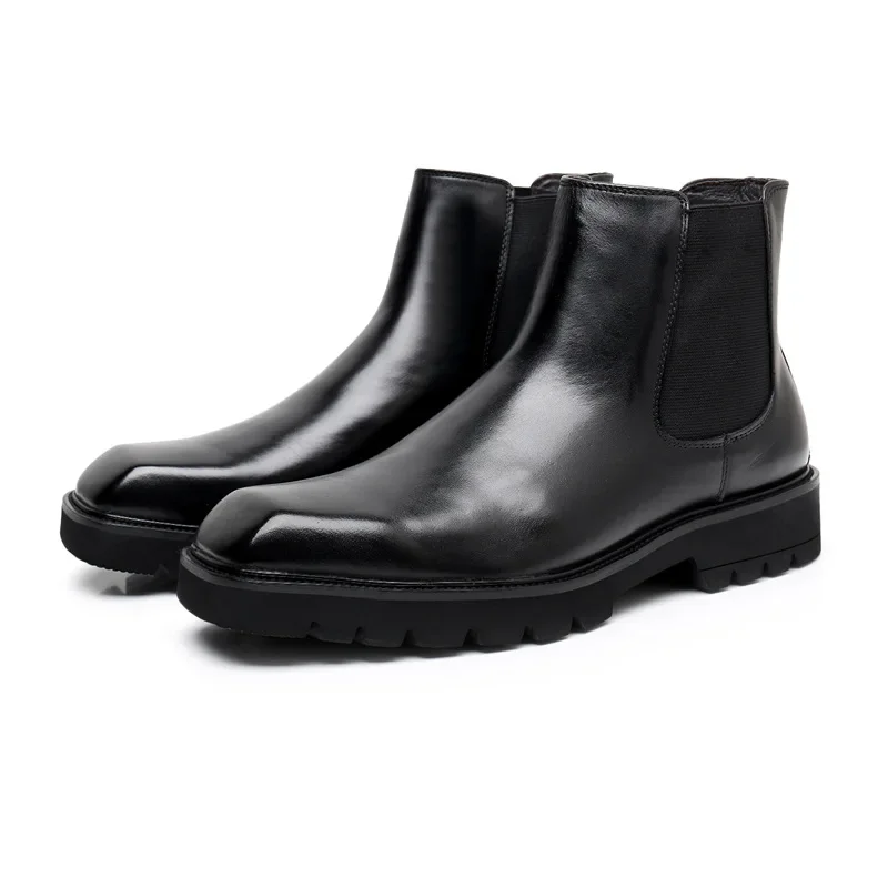 รองเท้าบูทหนังแท้ผู้ชาย ดีไซน์ - Men Fashion Elegant บทวิจารณ์และราคา