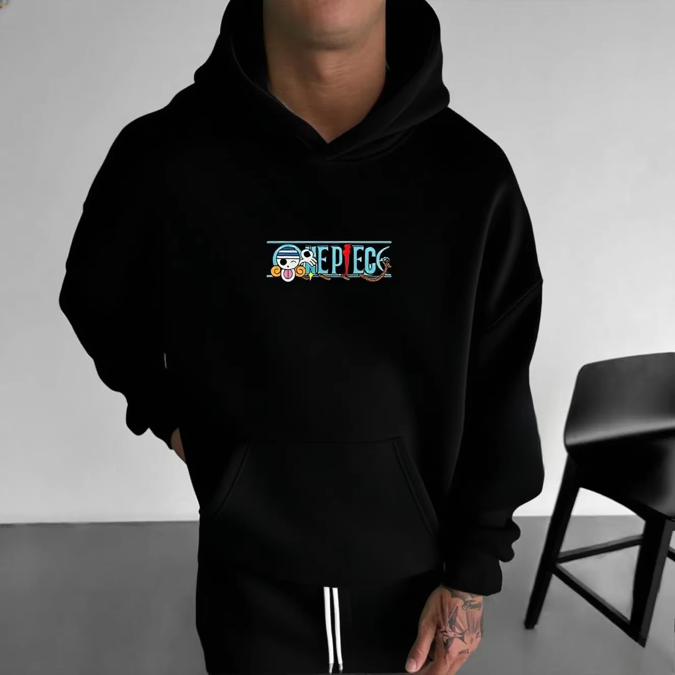 เสื้อฮู้ดโอเวอร์ไซส์ลายหัวกะโห - Mens Fashion Mullet บทวิจารณ์และราคา