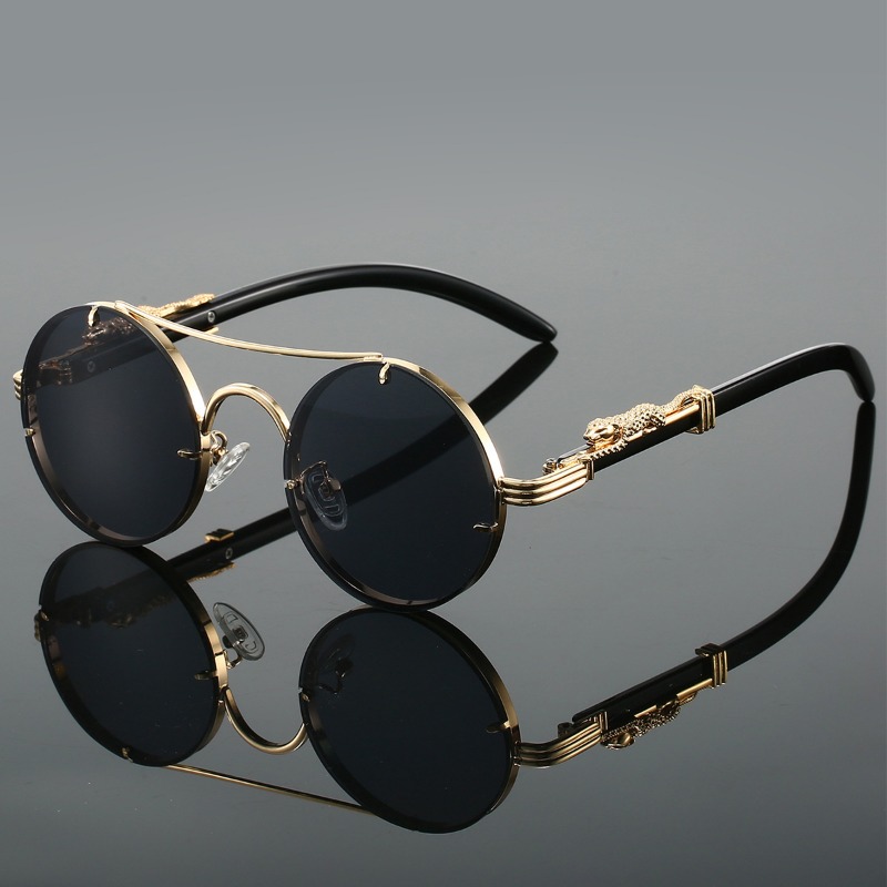 แว่นกันแดดทรงกลมยอดนิยม แฟชั่น - Men'S Fashion Round Glasses บทวิจารณ์และราคา