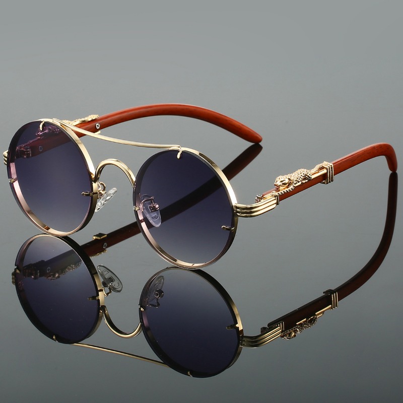 แว่นกันแดดทรงกลมยอดนิยม แฟชั่น - Men'S Fashion Round Glasses บทวิจารณ์และราคา