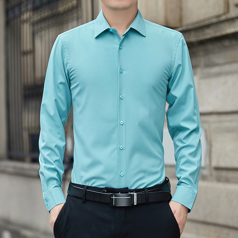 เสื้อเชิ้ตผู้ชายไซส์ใหญ่ สีพื้ - Men'S Fashion Brand บทวิจารณ์และราคา