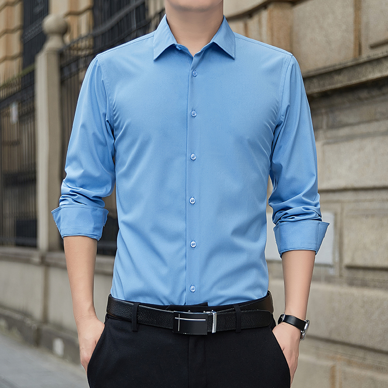เสื้อเชิ้ตผู้ชายไซส์ใหญ่ สีพื้ - Men'S Fashion Brand บทวิจารณ์และราคา