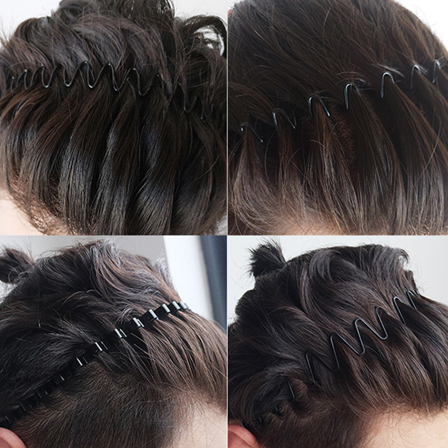 2-5 ชิ้นหยัก Hairband ฤดูใบไม้ - Men Fashion Hair Style บทวิจารณ์และราคา