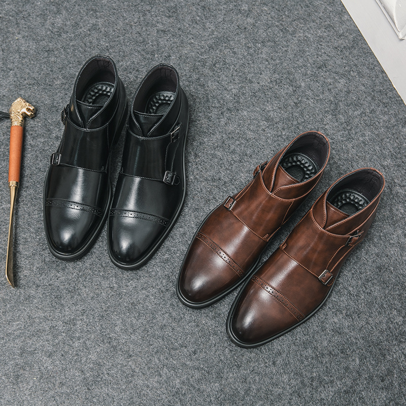 รองเท้าบูทหนังหุ้มข้อสูงทรงแหล - Mens Fashion Autumn 2025 บทวิจารณ์และราคา