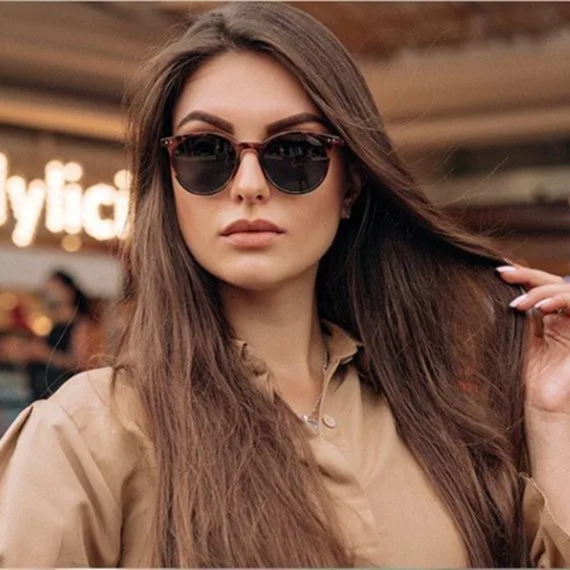 แว่นกันแดดทรงกลมสไตล์วินเทจสำห - Men'S Fashion Round Glasses บทวิจารณ์และราคา