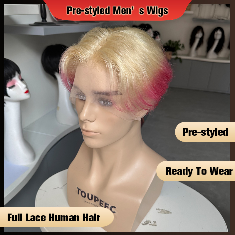 วิกผมผู้ชายแบบเต็มศีรษะที่จัดท - Men Fashion Hair Style บทวิจารณ์และราคา