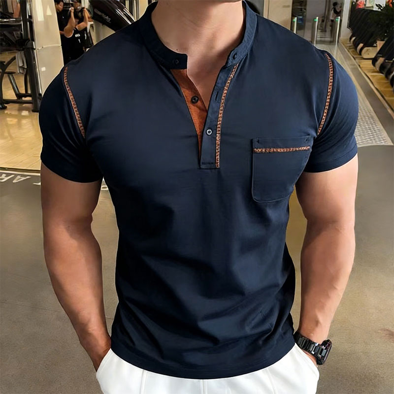 เสื้อโปโลแขนสั้นคอเฮนรี่สำหรับ - Men'S Fashion And Style บทวิจารณ์และราคา