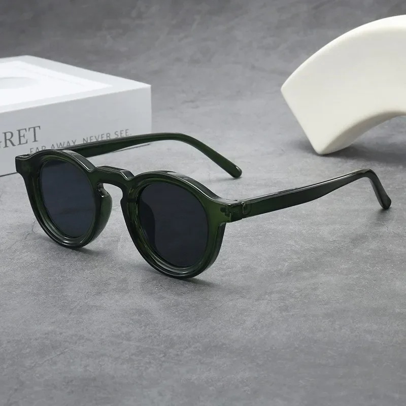 คุณภาพสูงแว่นตากันแดดทรงกลมผู้ - Men'S Fashion Round Glasses บทวิจารณ์และราคา
